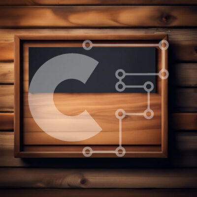 Intra Συλλεκτικό Ξύλινο Παζλ Plywood  4mm - Vintage ξύλινο πλαίσιο με μαυροπίνακα σε ρουστίκ ξύλινο τοίχο Σε Ξύλινο Κουτί - Διαστάσεις Puzzle: 10x10 cm – 25 κομμάτια - Image 1