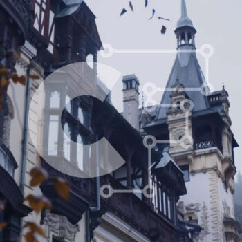 Intra Συλλεκτικό Ξύλινο Παζλ Plywood  4mm - Παλιό κτήριο με καμπαναριό και ιπτάμενα πουλιά Σε Ξύλινο Κουτί - Διαστάσεις Puzzle: 10x10 cm – 25 κομμάτια - Image 1