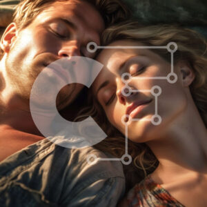 Intra Συλλεκτικό Ξύλινο Παζλ Plywood  4mm - Ζευγάρι που κοιμάται μαζί στο κρεβάτι Σε Ξύλινο Κουτί - Διαστάσεις Puzzle: 10x10 cm – 25 κομμάτια