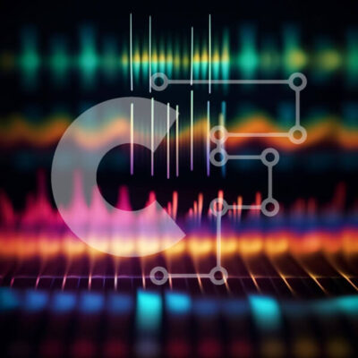 Intra Συλλεκτικό Ξύλινο Παζλ Plywood 4mm - Δονούμενη εικόνα ενός ηχητικού κύματος σε διάφορα χρώματα Σε Ξύλινο Κουτί - Διαστάσεις Puzzle: 10x10 cm – 25 κομμάτια - Image 1