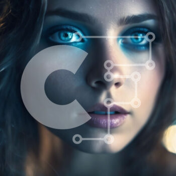 Intra Συλλεκτικό Ξύλινο Παζλ Plywood  4mm - Όμορφη γυναίκα με μπλε μάτια Σε Ξύλινο Κουτί - Διαστάσεις Puzzle: 10x10 cm – 25 κομμάτια - Image 1