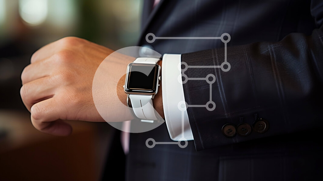 Intra Συλλεκτικό Ξύλινο Παζλ Plywood  4mm - Κομψός άνδρας που φορά ρολόι χειρός Σε Ξύλινο Κουτί - Διαστάσεις Puzzle: 10x10 cm – 25 κομμάτια