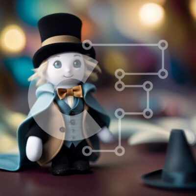 Intra Συλλεκτικό Ξύλινο Παζλ Plywood  4mm - Ρεαλιστική φιγούρα παιχνιδιού ενός άνδρα με καπέλο και ακρωτήριο Σε Ξύλινο Κουτί - Διαστάσεις: 10x10 cm – 25 κομμάτια - Image 1