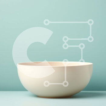 Intra Συλλεκτικό Ξύλινο Παζλ Plywood  4mm - Λευκό κεραμικό μπολ σε ένα τραπέζι Σε Ξύλινο Κουτί - Διαστάσεις Puzzle: 10x10 cm – 25 κομμάτια - Image 1