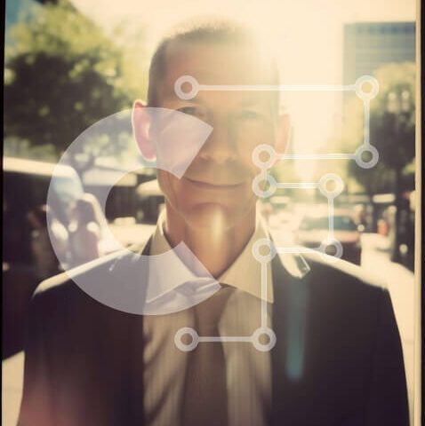 Intra Συλλεκτικό Ξύλινο Παζλ Plywood  4mm - Επαγγελματίας επιχειρηματίας με κοστούμι στο City Street Σε Ξύλινο Κουτί - Διαστάσεις Puzzle: 10x10 cm – 25 κομμάτια - Image 1