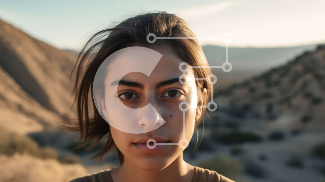 Intra Συλλεκτικό Ξύλινο Παζλ Plywood  4mm - Πορτρέτο μιας νεαρής γυναίκας σε ένα έρημο τοπίο Σε Ξύλινο Κουτί - Διαστάσεις Puzzle: 10x10 cm – 25 κομμάτια