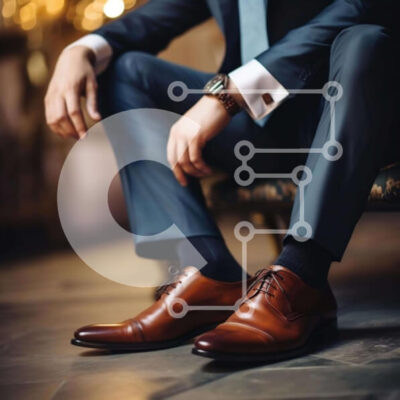 Intra Συλλεκτικό Ξύλινο Παζλ Plywood  4mm - Άνδρας με επίσημη ενδυμασία που χαλαρώνει στην πολυθρόνα Σε Ξύλινο Κουτί - Διαστάσεις Puzzle: 10x10 cm – 25 κομμάτια - Image 1