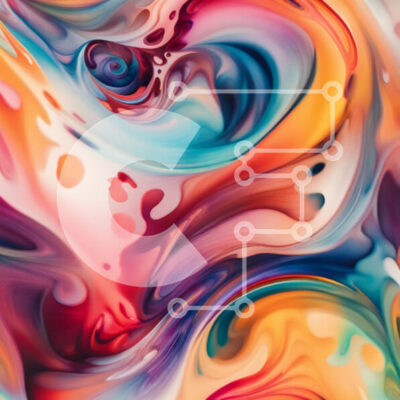 Intra Συλλεκτικό Ξύλινο Παζλ Plywood  4mm - Ζωντανή και δυναμική αφηρημένη εικόνα με πολύχρωμες πιτσιλιές χρωμάτων Σε Ξύλινο Κουτί - Διαστάσεις Puzzle: 10x10 cm – 25 κομμάτια - Image 1