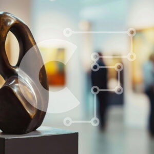 Intra Συλλεκτικό Ξύλινο Παζλ Plywood  4mm - Έκθεση Γλυπτικής σε Πινακοθήκη ή Μουσείο με ανθρώπους Σε Ξύλινο Κουτί - Διαστάσεις Puzzle: 10x10 cm – 25 κομμάτια