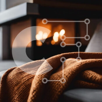 Intra Συλλεκτικό Ξύλινο Παζλ Plywood  4mm - Άνετο σαλόνι με καναπέ και τζάκι Σε Ξύλινο Κουτί - Διαστάσεις Puzzle: 10x10 cm – 25 κομμάτια - Image 1