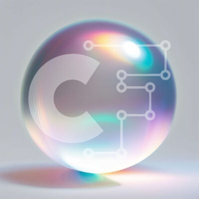 Intra Συλλεκτικό Ξύλινο Παζλ Plywood 4mm - Δονούμενη εικόνα μιας πολύχρωμης ιριδίζουσας σφαίρας σε καθαρό λευκό φόντο Σε Ξύλινο Κουτί - Διαστάσεις: 10x10 cm – 25 κομμάτια - Image 1