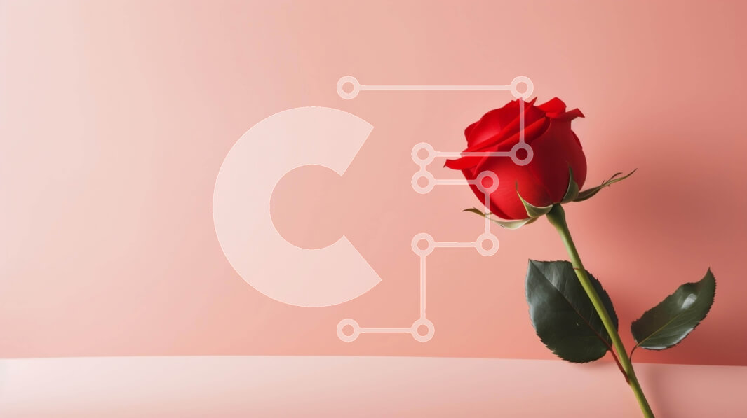 Intra Συλλεκτικό Ξύλινο Παζλ Plywood  4mm - Κόκκινο τριαντάφυλλο σε υπόλευκο φόντο Σε Ξύλινο Κουτί - Διαστάσεις Puzzle: 10x10 cm – 25 κομμάτια