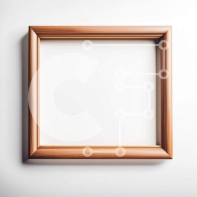 Intra Συλλεκτικό Ξύλινο Παζλ Plywood  4mm - Μινιμαλιστική ξύλινη κορνίζα σε λευκό τοίχο Σε Ξύλινο Κουτί - Διαστάσεις Puzzle: 10x10 cm – 25 κομμάτια - Image 1