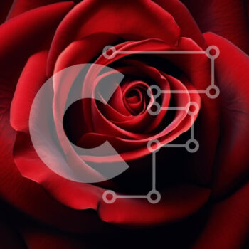 Intra Συλλεκτικό Ξύλινο Παζλ Plywood  4mm - Ρομαντική ταπετσαρία κόκκινο τριαντάφυλλο με μήνυμα "Σ 'αγαπώ". Σε Ξύλινο Κουτί - Διαστάσεις Puzzle: 10x10 cm – 25 κομμάτια - Image 1