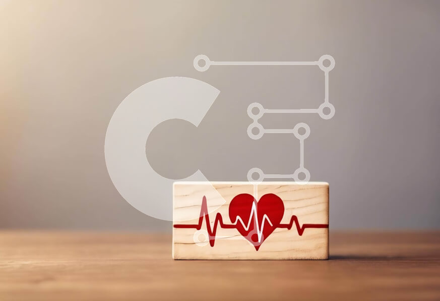 Intra Συλλεκτικό Ξύλινο Παζλ Plywood  4mm - Ξύλινο Μπλοκ ΗΚΓ Καρδιάς για Ευαισθητοποίηση Υγείας και Προαγωγή ΚΑΡΠΑ Σε Ξύλινο Κουτί - Διαστάσεις Puzzle: 10x10 cm – 25 κομμάτια