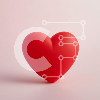 Intra Συλλεκτικό Ξύλινο Παζλ Plywood 4mm - Αφηρημένο αντικείμενο σε σχήμα κόκκινου καρδιάς σε υπόλευκο φόντο Σε Ξύλινο Κουτί - Διαστάσεις Puzzle: 10x10 cm – 25 κομμάτια - Image 1