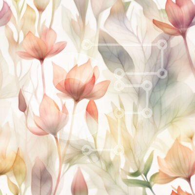 Intra Συλλεκτικό Ξύλινο Παζλ Plywood  4mm - Ζωντανή ακουαρέλα ζωγραφική με αγριολούλουδα σε ένα χωράφι Σε Ξύλινο Κουτί - Διαστάσεις Puzzle: 10x10 cm – 25 κομμάτια - Image 1