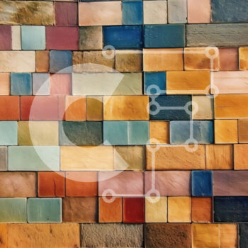 Intra Συλλεκτικό Ξύλινο Παζλ Plywood  4mm - Παλιός τοίχος από τούβλα με μοναδικό σχέδιο και χρωματική παραλλαγή Σε Ξύλινο Κουτί - Διαστάσεις Puzzle: 10x10 cm – 25 κομμάτια - Image 1