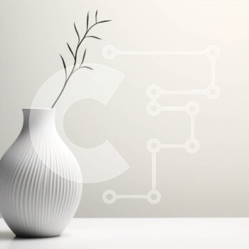 Intra Συλλεκτικό Ξύλινο Παζλ Plywood  4mm - Μοντέρνο λευκό βάζο στο τραπέζι με μονό βλαστό φυτού Σε Ξύλινο Κουτί - Διαστάσεις Puzzle: 10x10 cm – 25 κομμάτια - Image 1