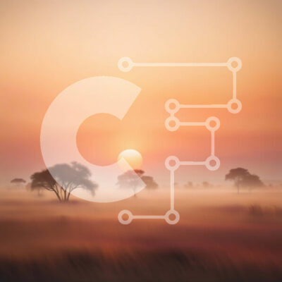 Intra Συλλεκτικό Ξύλινο Παζλ Plywood  4mm - Εκπληκτικό τοπίο ηλιοβασιλέματος με δέντρα στη Σαβάνα Σε Ξύλινο Κουτί - Διαστάσεις: 10x10 cm – 25 κομμάτια - Image 1