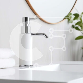 Intra Συλλεκτικό Ξύλινο Παζλ Plywood  4mm - Μοντέρνος λευκός νιπτήρας μπάνιου με βρύση χρωμίου και πετσέτες Σε Ξύλινο Κουτί - Διαστάσεις Puzzle: 10x10 cm – 25 κομμάτια - Image 1