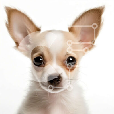 Intra Συλλεκτικό Ξύλινο Παζλ Plywood  4mm - Χαριτωμένη εικόνα ενός σκύλου Τσιουάουα με μεγάλα καστανά μάτια Σε Ξύλινο Κουτί - Διαστάσεις: 10x10 cm – 25 κομμάτια - Image 1