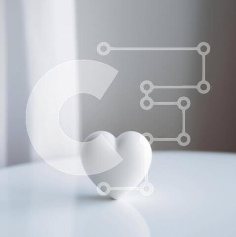 Intra Συλλεκτικό Ξύλινο Παζλ Plywood  4mm - Λευκό ειδώλιο σε σχήμα καρδιάς σε άδειο τραπέζι Σε Ξύλινο Κουτί - Διαστάσεις: 10x10 cm – 25 κομμάτια - Image 1