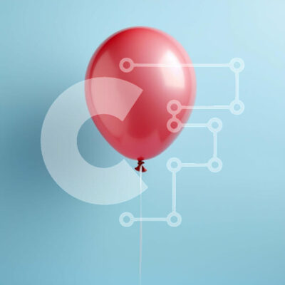 Intra Συλλεκτικό Ξύλινο Παζλ Plywood  4mm - Κόκκινο μπαλόνι που επιπλέει στον αέρα Σε Ξύλινο Κουτί - Διαστάσεις Puzzle: 10x10 cm – 25 κομμάτια - Image 1