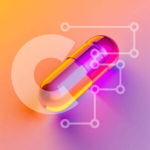 Intra Συλλεκτικό Ξύλινο Παζλ Plywood  4mm - Πολύχρωμο χάπι σε ζωντανό φόντο Σε Ξύλινο Κουτί - Διαστάσεις Puzzle: 10x10 cm – 25 κομμάτια