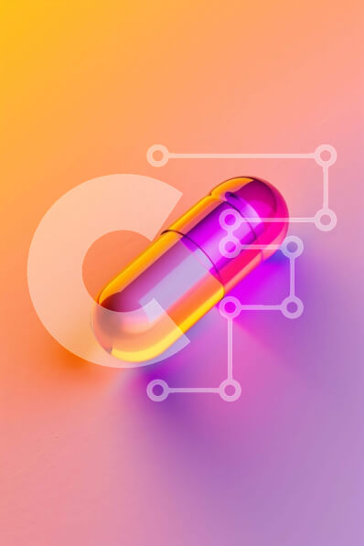 Intra Συλλεκτικό Ξύλινο Παζλ Plywood  4mm - Πολύχρωμο χάπι σε ζωντανό φόντο Σε Ξύλινο Κουτί - Διαστάσεις Puzzle: 10x10 cm – 25 κομμάτια