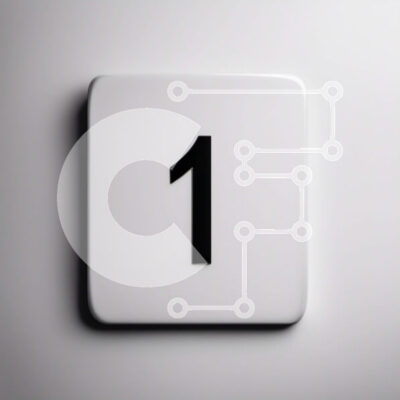 Intra Συλλεκτικό Ξύλινο Παζλ Plywood  4mm - Λευκός κύβος με τον αριθμό 1 σε γυαλιστερή επιφάνεια Σε Ξύλινο Κουτί - Διαστάσεις Puzzle: 10x10 cm – 25 κομμάτια - Image 1