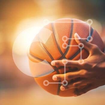 Intra Συλλεκτικό Ξύλινο Παζλ Plywood  4mm - Μπάλα μπάσκετ στο κλειστό γήπεδο Σε Ξύλινο Κουτί - Διαστάσεις Puzzle: 10x10 cm – 25 κομμάτια - Image 1