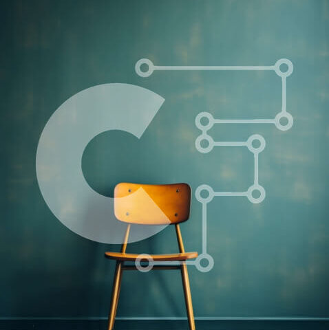 Intra Συλλεκτικό Ξύλινο Παζλ Plywood  4mm - Ξύλινη καρέκλα μπροστά από τοίχο χρώματος κιρκίρι Σε Ξύλινο Κουτί - Διαστάσεις Puzzle: 10x10 cm – 25 κομμάτια - Image 1