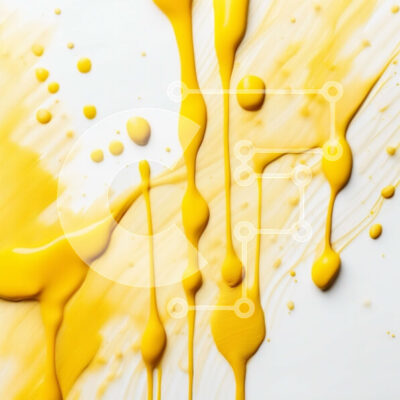 Intra Συλλεκτικό Ξύλινο Παζλ Plywood  4mm - Ζωντανή κίτρινη βαφή σε λευκό φόντο Σε Ξύλινο Κουτί - Διαστάσεις Puzzle: 10x10 cm – 25 κομμάτια - Image 1