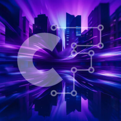 Intra Συλλεκτικό Ξύλινο Παζλ Plywood  4mm - Πολύχρωμη αφηρημένη εικόνα ενός ορίζοντα της πόλης τη νύχτα Σε Ξύλινο Κουτί - Διαστάσεις Puzzle: 10x10 cm – 25 κομμάτια - Image 1