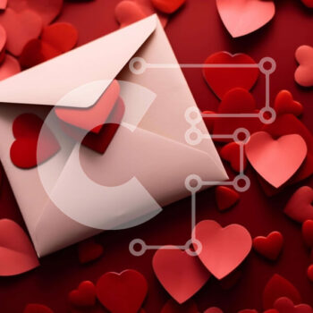 Intra Συλλεκτικό Ξύλινο Παζλ Plywood  4mm - Φάκελος σε σχήμα καρδιάς που περιβάλλεται από κόκκινες καρδιές Σε Ξύλινο Κουτί - Διαστάσεις Puzzle: 10x10 cm – 25 κομμάτια - Image 1