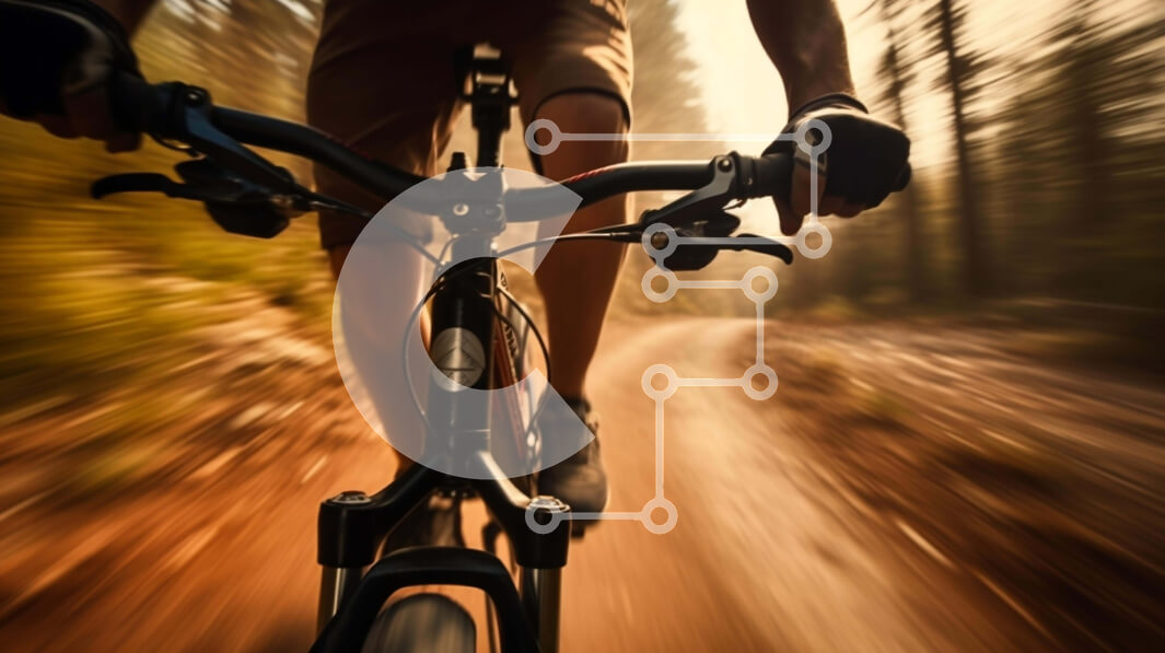 Intra Συλλεκτικό Ξύλινο Παζλ Plywood  4mm - Ποδηλασία στο δάσος Σε Ξύλινο Κουτί - Διαστάσεις: 10x10 cm – 25 κομμάτια