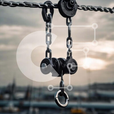 Intra Συλλεκτικό Ξύλινο Παζλ Plywood 4mm - Βιομηχανική αλυσίδα για τη μεταφορά φορτίου ή την παροχή ασφάλειας Σε Ξύλινο Κουτί - Διαστάσεις Puzzle: 10x10 cm – 25 κομμάτια - Image 1