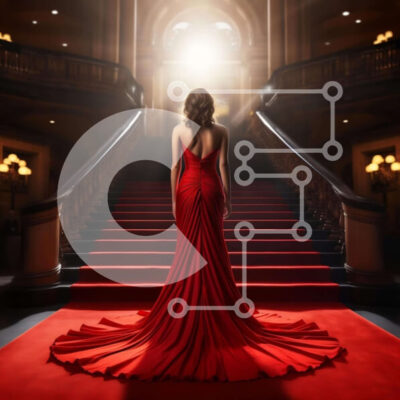 Intra Συλλεκτικό Ξύλινο Παζλ Plywood 4mm - Κομψή γυναίκα στις σκάλες Σε Ξύλινο Κουτί - Διαστάσεις Puzzle: 10x10 cm – 25 κομμάτια - Image 1