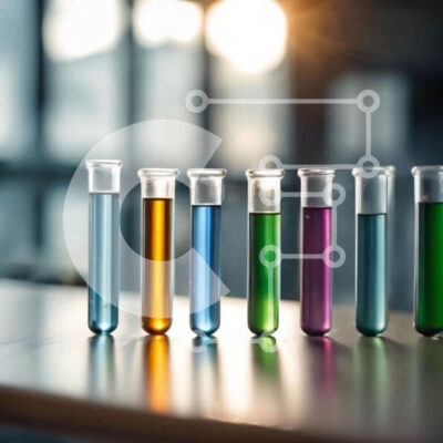 Intra Συλλεκτικό Ξύλινο Παζλ Plywood  4mm - Πολύχρωμοι δοκιμαστικοί σωλήνες για επιστημονική έρευνα Σε Ξύλινο Κουτί - Διαστάσεις Puzzle: 10x10 cm – 25 κομμάτια - Image 1