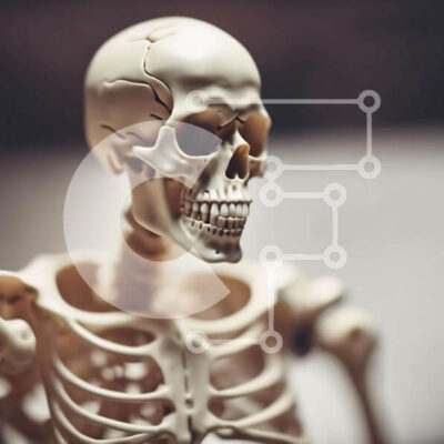 Intra Συλλεκτικό Ξύλινο Παζλ Plywood  4mm - Skeleton Model for Puzzle με Θέμα την Ιατρική Research and Puzzle με Θέμα Εκπαίδευση Σε Ξύλινο Κουτί - Διαστάσεις Puzzle: 10x10 cm – 25 κομμάτια - Image 1