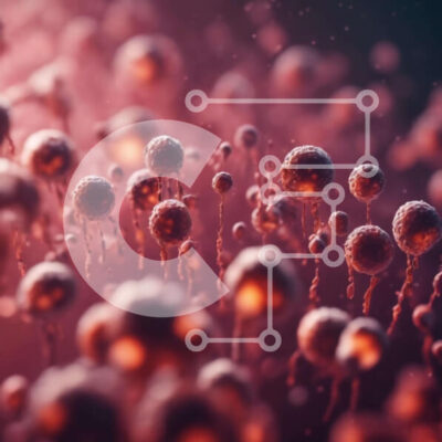 Intra Συλλεκτικό Ξύλινο Παζλ Plywood  4mm - τρισδιάστατη εικόνα μικρών ερυθροκυττάρων που επιπλέουν στον αέρα Σε Ξύλινο Κουτί - Διαστάσεις Puzzle: 10x10 cm – 25 κομμάτια - Image 1