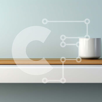 Intra Συλλεκτικό Ξύλινο Παζλ Plywood  4mm - Λευκό βάζο σε ξύλινο ράφι σε γαλάζιο τοίχο Σε Ξύλινο Κουτί - Διαστάσεις Puzzle: 10x10 cm – 25 κομμάτια - Image 1