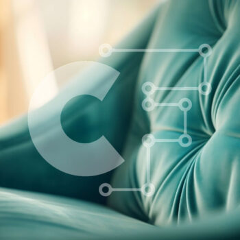 Intra Συλλεκτικό Ξύλινο Παζλ Plywood  4mm - Κοντινή όψη της μπλε βελούδινης πολυθρόνας Σε Ξύλινο Κουτί - Διαστάσεις Puzzle: 10x10 cm – 25 κομμάτια - Image 1