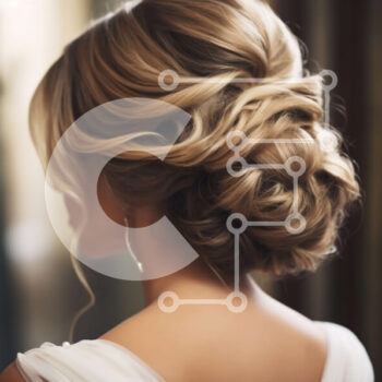 Intra Συλλεκτικό Ξύλινο Παζλ Plywood  4mm - Όμορφη γυναίκα με λευκό φόρεμα που κρατά λουλούδια μπροστά από τον καθρέφτη Σε Ξύλινο Κουτί - Διαστάσεις Puzzle: 10x10 cm – 25 κομμάτια - Image 1