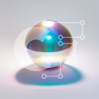 Intra Συλλεκτικό Ξύλινο Παζλ Plywood  4mm - Δονούμενη και ιριδίζουσα μπάλα σε καθαρό λευκό φόντο Σε Ξύλινο Κουτί - Διαστάσεις: 10x10 cm – 25 κομμάτια - Image 1