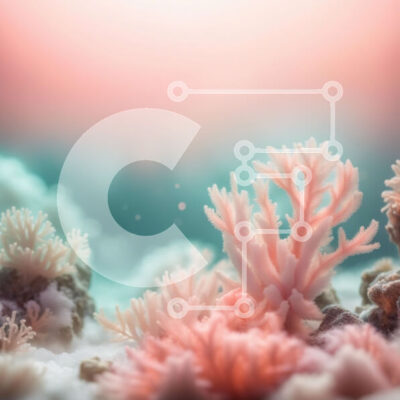 Intra Συλλεκτικό Ξύλινο Παζλ Plywood  4mm - Ζωντανή εικόνα ενός κοραλλιογενούς υφάλου με ροζ κοράλλια και θαλάσσια ζωή Σε Ξύλινο Κουτί - Διαστάσεις: 10x10 cm – 25 κομμάτια - Image 1