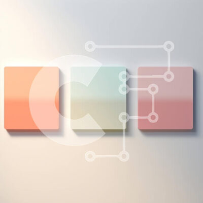 Intra Συλλεκτικό Ξύλινο Παζλ Plywood 4mm - Αφηρημένη εικόνα τριών χρωματιστών τετραγώνων σε λευκό φόντο Σε Ξύλινο Κουτί - Διαστάσεις Puzzle: 10x10 cm – 25 κομμάτια - Image 1