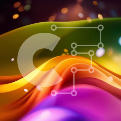 Intra Συλλεκτικό Ξύλινο Παζλ Plywood  4mm - Ζωντανό και δυναμικό αφηρημένο φόντο με πολύχρωμες στροβιλιζόμενες γραμμές Σε Ξύλινο Κουτί - Διαστάσεις Puzzle: 10x10 cm – 25 κομμάτια - Image 1