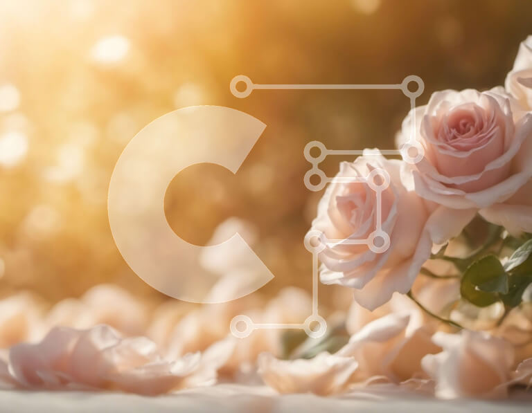 Intra Συλλεκτικό Ξύλινο Παζλ Plywood  4mm - Κοντινή όψη ενός μπουκέτου με ροζ τριαντάφυλλα Σε Ξύλινο Κουτί - Διαστάσεις Puzzle: 10x10 cm – 25 κομμάτια